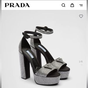 Plateau Crystal Ankle Strap Platform Sandal